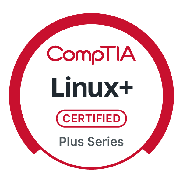 CompTIA Linux+ Certification image, click here to go to Credly