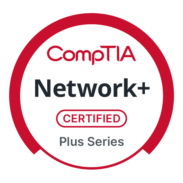 CompTIA Network+ Certification image, click here to go to Credly